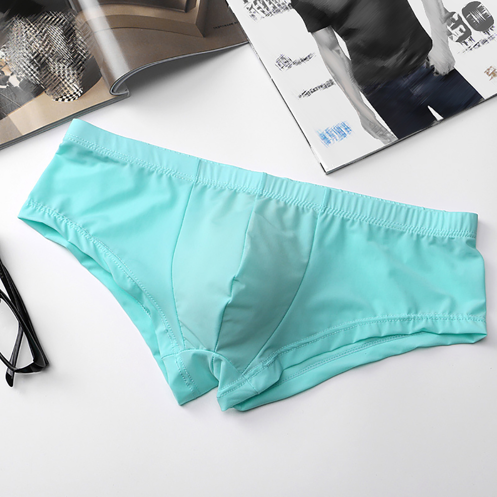 아이스 실크 속옷 복서 팬티 통기성 벌지 파우치 팬티  - Pouch Boxer Pouch 리뷰 및 가격