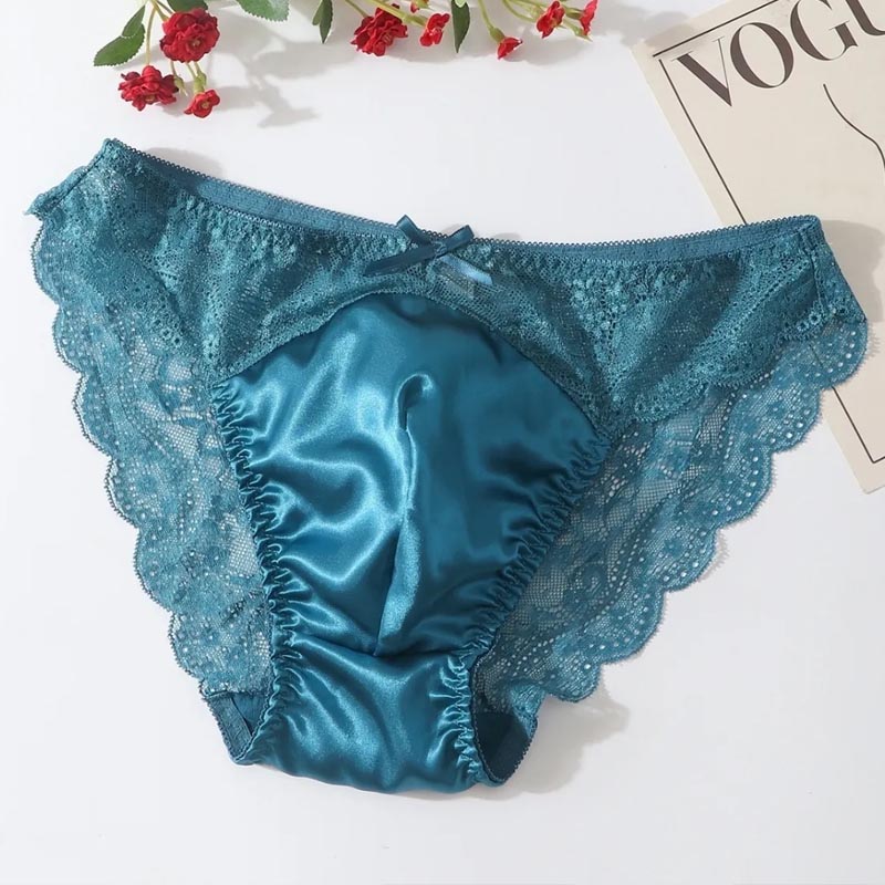 섹시한 남성용 레이스 시스루 새틴 보우 볼록 파우치 시 - Pouch Boxer Pouch 리뷰 및 가격